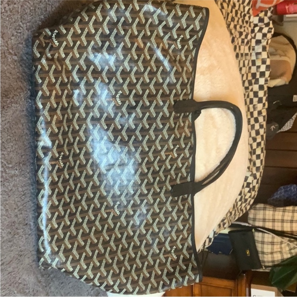 Goyard tote black on black St. Louis Med tote